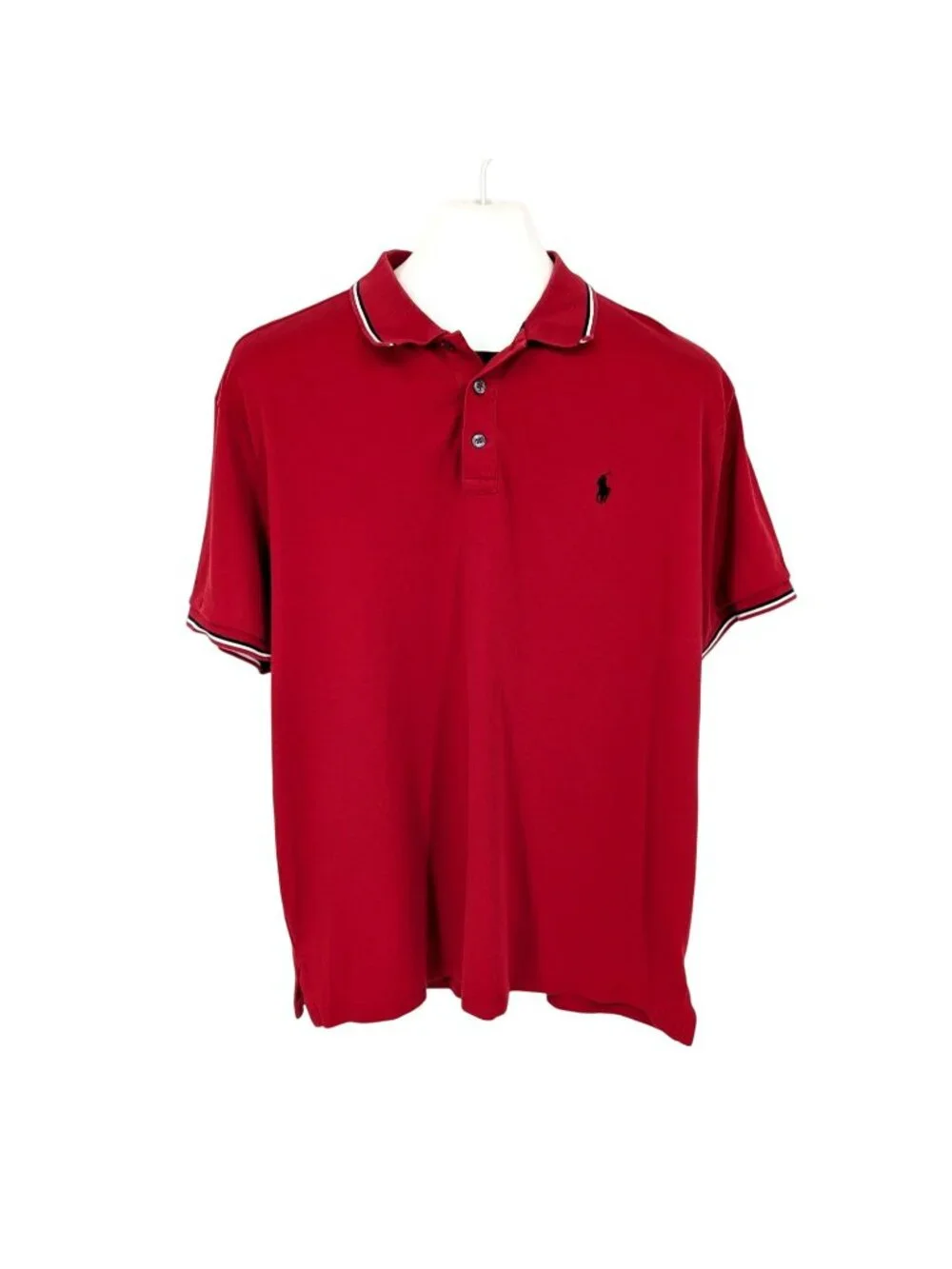 Polo Ralph Lauren Red Polo Shirt Slim Fit Preppy Normcore Ivy League Golf XLarge